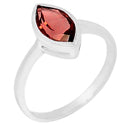 6*12 MM Marquise - Garnet Faceted Ring - R5166G