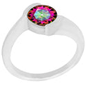 8*8 MM Round - Mystic Topaz Ring - R5167MT