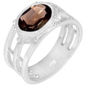 8*10 MM Oval - Smokey Quartz Ring - R5168SQ