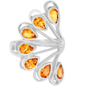 4*6 MM Pear - Citrine Ring - R5169C