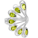 4*6 MM Pear - Peridot Ring - R5169P