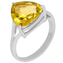 12*12 MM Trillion - Lemon Topaz Ring - R5170LT