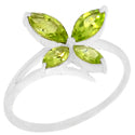 4*8, 3*6 MM Marquise - Peridot Ring - R5177P