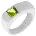 6*6 MM Square - Peridot Ring - R5186P