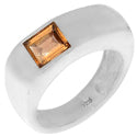 6*6 MM Square - Smokey Quartz Ring - R5186SQ