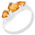 7, 5 MM Heart - Citrine Ring - R5187C