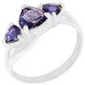 7, 5 MM Heart - Iolite Ring - R5187I