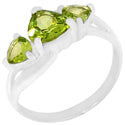 7, 5 MM Heart - Peridot Faceted Ring - R5187P