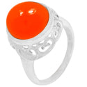 12*12 MM Round - Carnelian Ring - R5188CRN