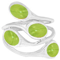 5*7 MM Oval - Prehnite Ring - R5191PRN