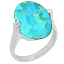 13*18 MM Oval - Blue Mohave Turquoise Ring - R5192BMT