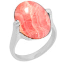 13*18 MM Oval - Rhodochrosite Ring - R5192RDO