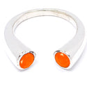 5*5 MM Round - Carnelian Faceted Ring - R5198CR