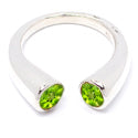 5*5 MM Round - Peridot Faceted Ring - R5198P