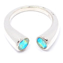 5*5 MM Round - Moonstone Rainbow Faceted Ring - R5198RM