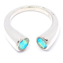 5*5 MM Round - Moonstone Rainbow Faceted Ring - R5198RM