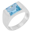 7*9 MM Octo - Blue Topaz Ring - R5199BT