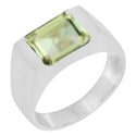 7*9 MM Octo - Green Amethyst Ring - R5199GA