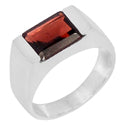 7*9 MM Octo - Garnet Faceted Ring - R5199G
