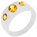 5*7 MM Oval & 4*4 MM Round - Citrine Ring - R5202C