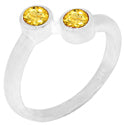 4*4 MM Round - Citrine Ring - R5205C