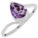7*10 MM Pear - Amethyst Faceted Ring - R5209A