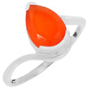 7*10 MM Pear - Carnelian Faceted Ring - R5209CR