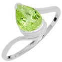 7*10 MM Pear - Peridot Faceted Ring - R5209P