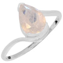 7*10 MM Pear - Rose Quartz Faceted Ring - R5209RQ