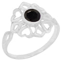 6*6 MM Round - Black Onyx Faceted Ring - R5210BO