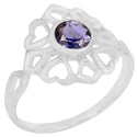 6*6 MM Round - Iolite Ring - R5210I