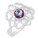 6*6 MM Round - Mystic Topaz Ring - R5210MT