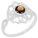 6*6 MM Round - Smokey Quartz Ring - R5210SQ