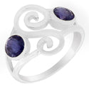 5*5 MM Round - Iolite Ring - R5215I