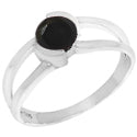 6*6 MM Round - Black Onyx Faceted Ring - R5216BO