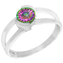 6*6 MM Round - Mystic Topaz Ring - R5216MT