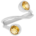 6*6 MM Round - Citrine Ring - R5217C