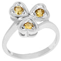 3*3 MM Round - Citrine Ring - R5218C