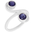 5*5 MM Round - Iolite Ring - R5219I