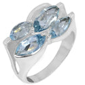 5*5 MM Round - Blue Topaz Ring - R5220BT