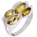 5*5 MM Round - Citrine Ring - R5220C