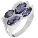 5*5 MM Round - Iolite Ring - R5220I