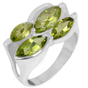 5*5 MM Round - Peridot Ring - R5220P