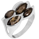 5*5 MM Round - Smokey Quartz Ring - R5220SQ