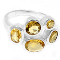 5, 7 MM Round & 4*6, 5*7, 6*8 MM Oval - Citrine Ring - R5262C