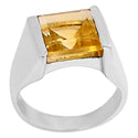 9*9 MM Square - Citrine Ring - R5263C