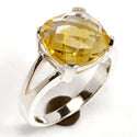 12*12 MM Cushion - Citrine Ring - R5269C