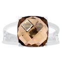 11*11 MM Cushion - Smokey Quartz Ring - R5285SQ