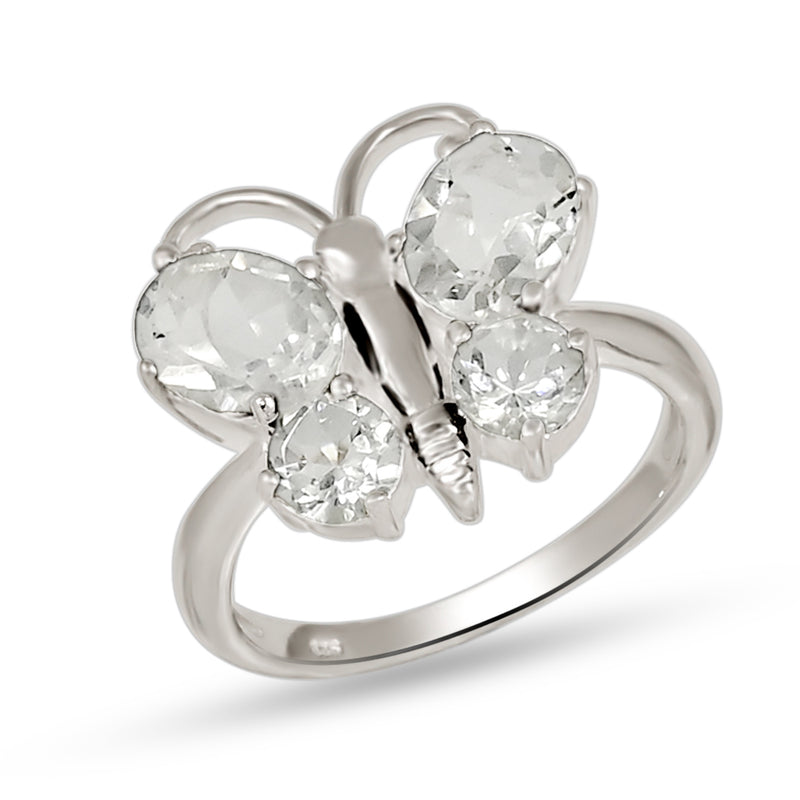 6*8 MM Oval & 5*5 MM Round - Crystal Ring - R5287CRY