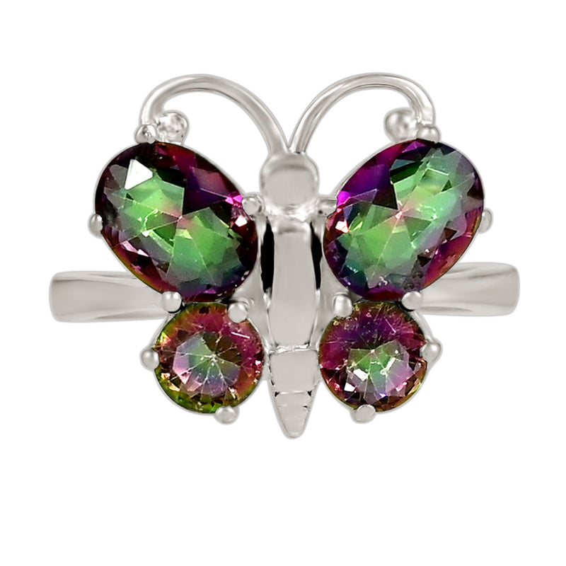 6*8 MM Oval & 5*5 MM Round - Mystic Topaz Ring - R5287MT